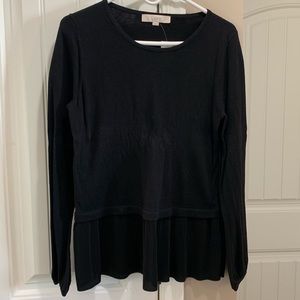 Loft lightweight sweater! NWT! Cute bottom detail
